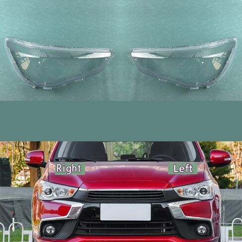 Transparent Headlamp Cover Compatible With m-itsubishi ASX 2013-2018 | Plexiglass Replacement Lens(Left 1PCS) in Saudi Arabia