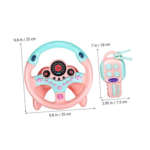 Homoyoyo Steering Wheel for Driving Simulator with Lights and Sounds Realistic Steering Wheel for Pretend in Saudi Arabia