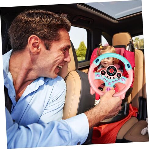 Homoyoyo Steering Wheel for Driving Simulator with Lights and Sounds Realistic Steering Wheel for Pretend in Saudi Arabia
