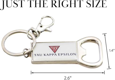 Sorority Shop Delta Sigma Phi Fraternity Keychain - Flat Bottle Opener with Greek Letters and Fraternity Name in Official Colors, Delta Sigma Phi Keyring in Saudi Arabia