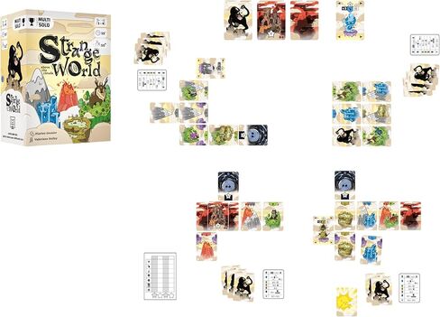 عالم غريب - فوق السحاب | لعبة بطاقة الرسم الخيالية للأطفال والكبار | اجمع فرقًا من المخلوقات الغامضة في الكون السماوي | لعبة استراتيجية سريعة | الأعمار 10+ | 1-4 لاعبين | 20 دقيقة in Kuwait