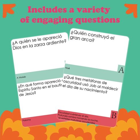 Spanish Bible Trivia Game: Catholic Christian Religious Educational Family Game for Home & Church - Inspiring Gift for Believers​ in Kuwait