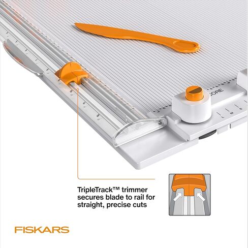 لوحة قياس وقياس 12 بوصة من Fiskars، نظام TripleTrack، سطح تسجيل متكامل، تصميم قابل للطي للحرف اليدوية والسفر in Saudi Arabia