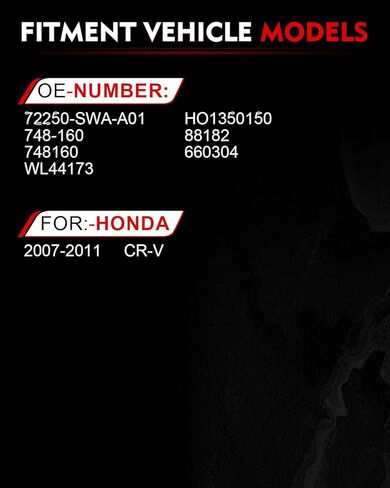 منظم نوافذ الطاقة لجانب السائق الأيسر الأمامي مع محرك لـ: -Honda CRV 2007 2008 2009 2010 2011، لـ CR-V 07 08 09 10 11، استبدال موصل 6 دبابيس # 72250-SWA-A01 748-160 WL44173 660304 88182 in Saudi Arabia