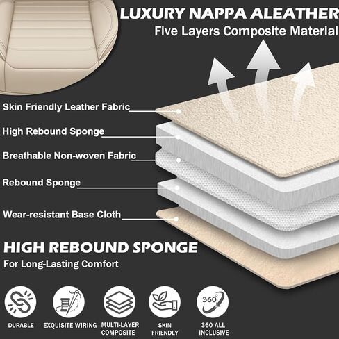 Car Seat Covers For BMW 328 2010-2016 2023, Premium Faux Leather Full Wrapping Edge Car Seat Protectors, Waterproof Car Seat Cushion Interior, Breathable Full Set Seat Covers(2 Seats Standard/Black) in Saudi Arabia