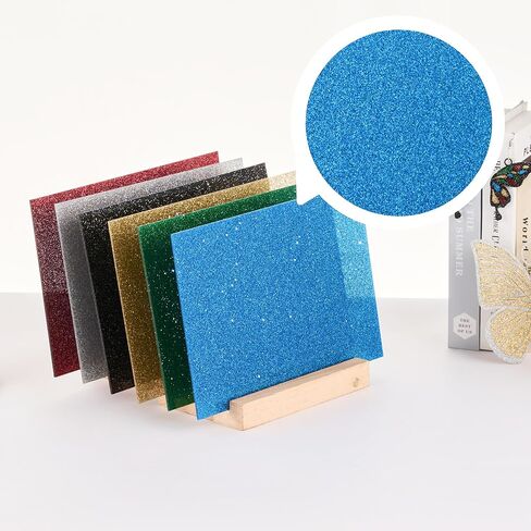 OMTech 10 Pack Colored Acrylic Sheets, 12x8 Inch Plexiglass Sheets for Laser Engraving & Cutting, 0.1 Inch 3 mm Thick 10-Color Plexi Glass Plastic Boards for DIY Projects Crafting Display Case Sign in Kuwait