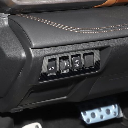 INTGET Car Headlight Adjust Button Cover for 2020 2021 2022 2023 2024 2025 Subaru Outback Accessories/Subaru Legacy Accessories Carbon Fiber Dashboard Side Adjust Button Trim Cover for 2025 Outback in Saudi Arabia