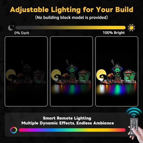 Kyglaring LED Lighting Kit for Lego Tim Burton's The Nightmare Before Christmas Model Set, Compatible with Lego 21351 (Lego Sets Not Included) in Saudi Arabia