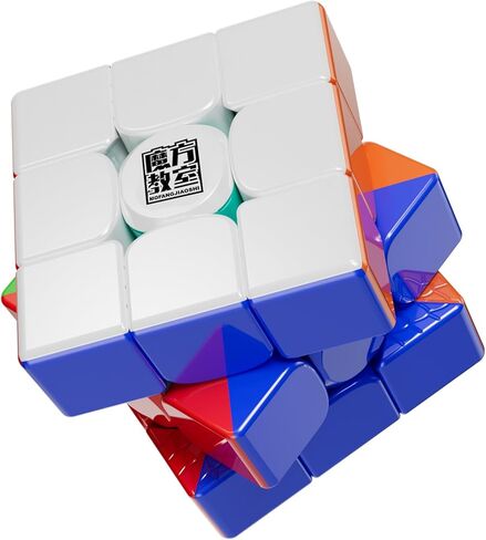 Moyu RS3M 2021 Magnetic Speed Cube Maglev Version(Upgraded), Speed Cube 3x3 Sticker-less Quieter Turning, Magic Cube 60pcs Magnets on Axes&Corners Steady Turning, Gift for Speed Cuber in Saudi Arabia