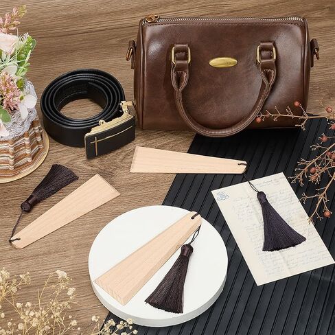 BENECREAT 3Pcs Wooden Wax Pressing Tool, Beech Wood Leather Zipper Smoother 5.5" Triangle Canvas Wax Applicator for Boots Stitching Seam Maintenance in Saudi Arabia