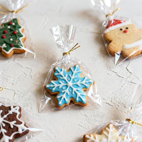 Cellophane Treat Bags, 4x6 Inches Cellophane Bags With Twist Ties,100 Pcs in Kuwait