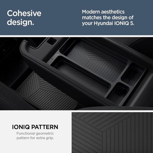 Spigen Console Organizer Tray (Carbon Edition) Designed for Hyundai Ioniq 5 2025 2024 2023 2022 in Saudi Arabia