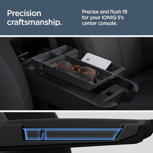 Spigen Console Organizer Tray (Carbon Edition) Designed for Hyundai Ioniq 5 2025 2024 2023 2022 in Saudi Arabia