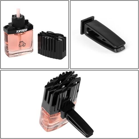 مشبك تنفيس معطر الهواء الطبيعي المنعش لغرفة السيارة من أوتو ديناستي تري فروج، رائحة زهر الكرز ساكورا، 0.3 أونصة سائلة in Saudi Arabia
