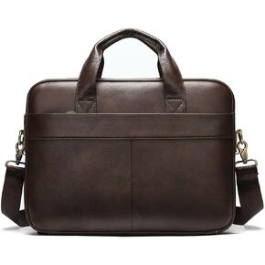 File Bag Men's Bag Leather Briefcase Laptop Messenger Leather Bag Backpack in Saudi Arabia