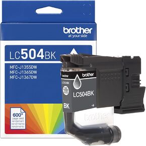 خرطوشة حبر سوداء أصلية LC504BK ذات إنتاجية قياسية من Brother (للاستخدام مع طابعات Brother INKvestment MFC-J1365DW) in Kuwait