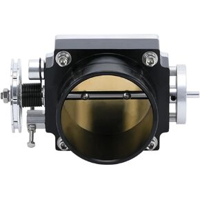 PQY6990 90MM Intake Manifold Throttle Body Billet Aluminum Compatible For Universal (Mod Required) Infiniti Q45 TPS 1990-1996 Cable Drive(Black) in Kuwait