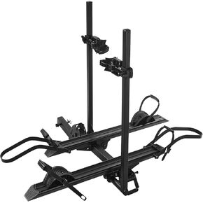 Young 200 lb 2-Bike Rack Hitch Mount for Cars Trucks SUVs RVs, fits Standard, MTB, Fat Tire Bikes w/Up to 5-inch Tire - 2" Hitch Receiver in Kuwait