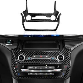 سيارة مساعد الطيار لوحة لوحة ملصق ألياف الكربون ملصق مائي الداخلية غطاء الكسوة لفورد اكسبلورر سبورت 2020 2021 2022 2023 2024 اكسسوارات in Kuwait