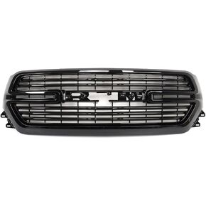 Gloss Black Grille Front Grill Compatible with 2019 2020 2021 2022 2023 Dodge Ram 1500 in Kuwait