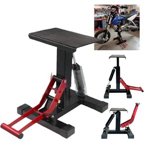 SYX MOTO Dirt Bike Lift Stand, 440 lbs Capacity Motorcycle Jack Lift Stand, Hydraulic Adjustable Height Hoist Table for for Dirt Pit Bike Repair and Maintenance in Saudi Arabia