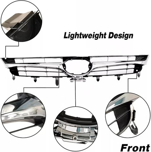 المصد الأمامي العلوي مصبغة يناسب 2015 2016 2017 تويوتا كامري LE XLE SE XSE مع حواف قولبة من الكروم، استبدال شواية الغطاء العلوي الأمامي 5310106611,5310106411 in Kuwait