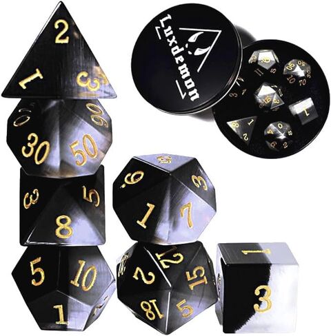 Starry Gemstone D&D Dice Set,Blue Sandstone ERPG Game Dice.Magic The Gathering Dice Set,DND Dice Sets in Saudi Arabia