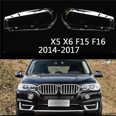 متوافق لسيارات BMW X5 X6 F15 F16 غطاء للعدسات الأمامية غطاء السيارة الأمامي عدسة 2014 2015 2016 2017 2018(1 قطعة يمين) in Saudi Arabia