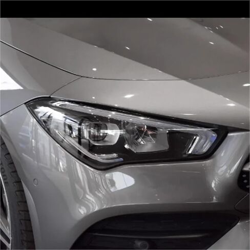 متوافق مع مرسيدس بنز CLA W118 2020 2021 2022 2023 ملحقات السيارات المصابيح الأمامية غطاء زجاجي شفاف عاكس الضوء قبعات قذيفة (1 قطعة اليسار) in Saudi Arabia