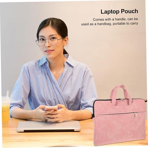 حقيبة كتف للكمبيوتر المحمول من DOITOOL قطعة واحدة مضادة للصدمات للنساء، تصميم بسيط وبطانة ممتازة مناسبة للأعمال المكتبية والأنشطة الترفيهية in Kuwait