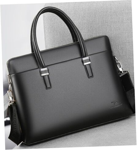 DOITOOL للرجال حقيبة من جلد البقر حقيبة لابتوب للأعمال حقيبة كتف رسول متينة تصميم أنيق عبر الجسم للسفر in Kuwait