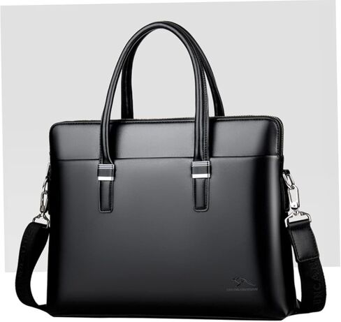 DOITOOL للرجال حقيبة من جلد البقر حقيبة لابتوب للأعمال حقيبة كتف رسول متينة تصميم أنيق عبر الجسم للسفر in Kuwait