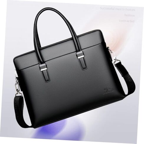 DOITOOL للرجال حقيبة من جلد البقر حقيبة لابتوب للأعمال حقيبة كتف رسول متينة تصميم أنيق عبر الجسم للسفر in Kuwait