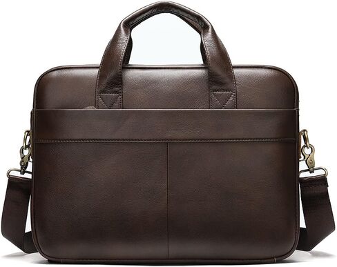 File Bag Men's Bag Leather Briefcase Laptop Messenger Leather Bag Backpack in Saudi Arabia