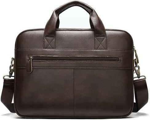 File Bag Men's Bag Leather Briefcase Laptop Messenger Leather Bag Backpack in Saudi Arabia