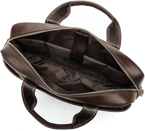 File Bag Men's Bag Leather Briefcase Laptop Messenger Leather Bag Backpack in Saudi Arabia