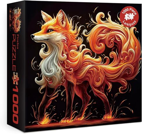 Colorful Lion King Flower Jigsaw Puzzle 1000 Piece for Adult, Art Rainbow Animal Funny Jigsaw Puzzles, Nature Cool Aesthetic Puzzle in Kuwait