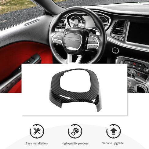 توافق إطار زر التحكم المركزي من CheroCar مع الملحقات الداخلية لشاحن دودج تشالنجر دورانجو 2015-2025 in Saudi Arabia