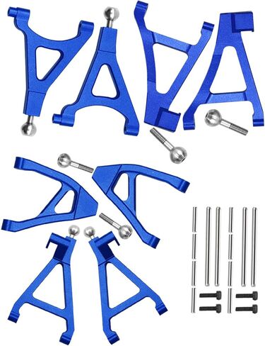 Front Rear Upper Lower Suspension A-Arms Upgrades Part for 1/16 Mini Slash,Aluminum Upper Lower Arms (Left & Right) Hops Ups for 1/16 Mini Slash（70054-1,Navy Blue in Saudi Arabia