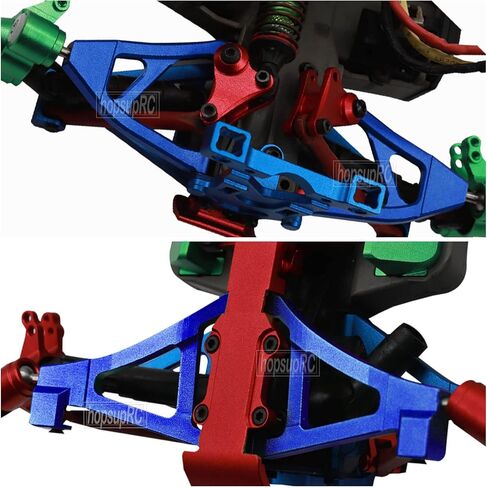 Front Rear Upper Lower Suspension A-Arms Upgrades Part for 1/16 Mini Slash,Aluminum Upper Lower Arms (Left & Right) Hops Ups for 1/16 Mini Slash（70054-1,Navy Blue in Saudi Arabia