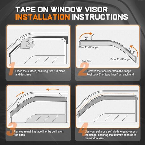 PM PERFORMOTOR 4Pcs Side Window Visors Deflector Compatible with 1996-2004 Nissan Pathfinder Infiniti QX4, Carbon Fiber Pattern Style, Black (Tape-On) in Saudi Arabia