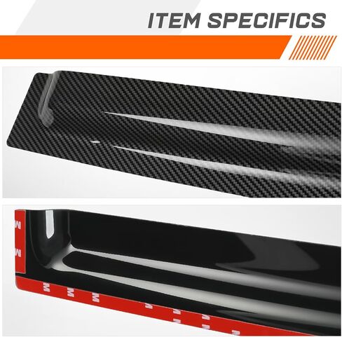PM PERFORMOTOR 4Pcs Side Window Visors Deflector Compatible with 1996-2004 Nissan Pathfinder Infiniti QX4, Carbon Fiber Pattern Style, Black (Tape-On) in Saudi Arabia