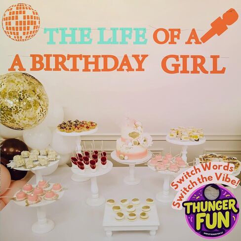 The Life of A Birthday Party Decor - Showgirl Upgraded Multifuncional Banner Happy Birthday Party Decorations, In My Era Decoration Themed Party Decor Stuffed Merch Girls Favors in Saudi Arabia