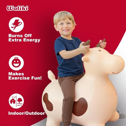 WALIKI Huge Bouncy Horse Hopper | Benny for Larger Kids and Even Adults | Bull Riding Hoppy Horse | X-Large in Kuwait