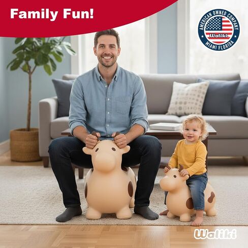 WALIKI Huge Bouncy Horse Hopper | Benny for Larger Kids and Even Adults | Bull Riding Hoppy Horse | X-Large in Kuwait