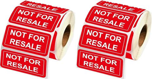 Not for Resale Stickers 1 x 2 Inch Not for Resale Labels for Inventory,Retail Store,Sample,Showcase Products 500 Pcs Per Roll Inventory Stickers in Kuwait