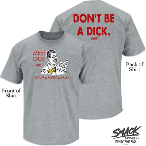 Smack Apparel تي شيرت Don't Be A D!ck (Anti-Michigan) لمحبي كلية ولاية أوهايو (SM-5XL) in Saudi Arabia