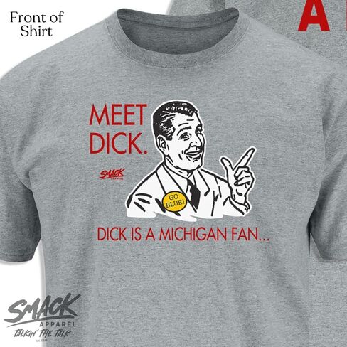 Smack Apparel تي شيرت Don't Be A D!ck (Anti-Michigan) لمحبي كلية ولاية أوهايو (SM-5XL) in Saudi Arabia