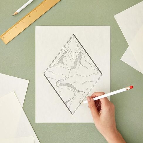 أفضل تحيات الورق 96 ورقة من ورق البرشمان للشهادات والسيرة الذاتية والدبلومات - قرطاسية مزخرفة 90 جرامًا في المتر المربع، صديقة للطباعة - ورق شهادة 8.5 × 11 للطباعة - ورق طباعة الدبلوم in Kuwait