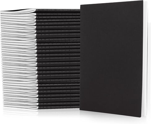 MIVIDE 50 Pack A5 Blank Kraft Notebooks, Bulk Pack 8.3" x 5.5" Notebooks 30 Sheets 60 Pages, Lined Travel Notebooks for Writing, Making Plans, School Office Supplies in Saudi Arabia